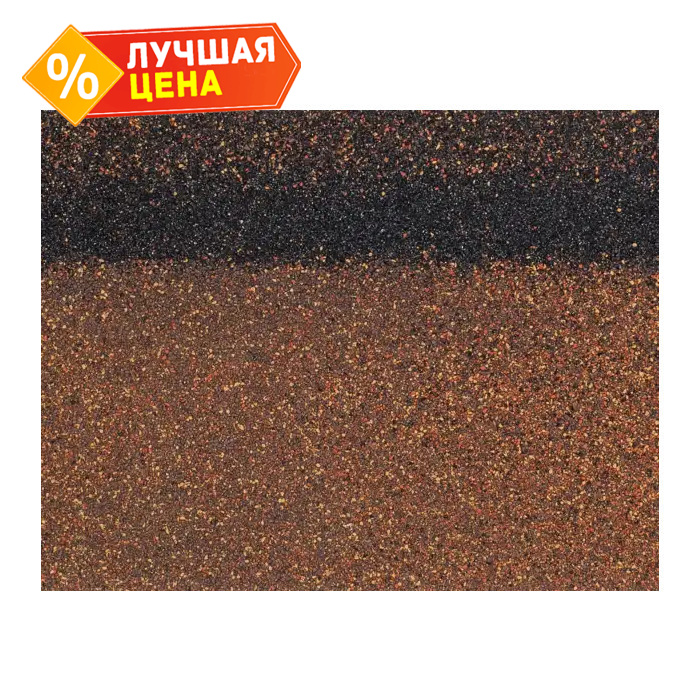 Гибкая черепица, коньково-карнизная Технониколь Шинглас Фламенко Толедо