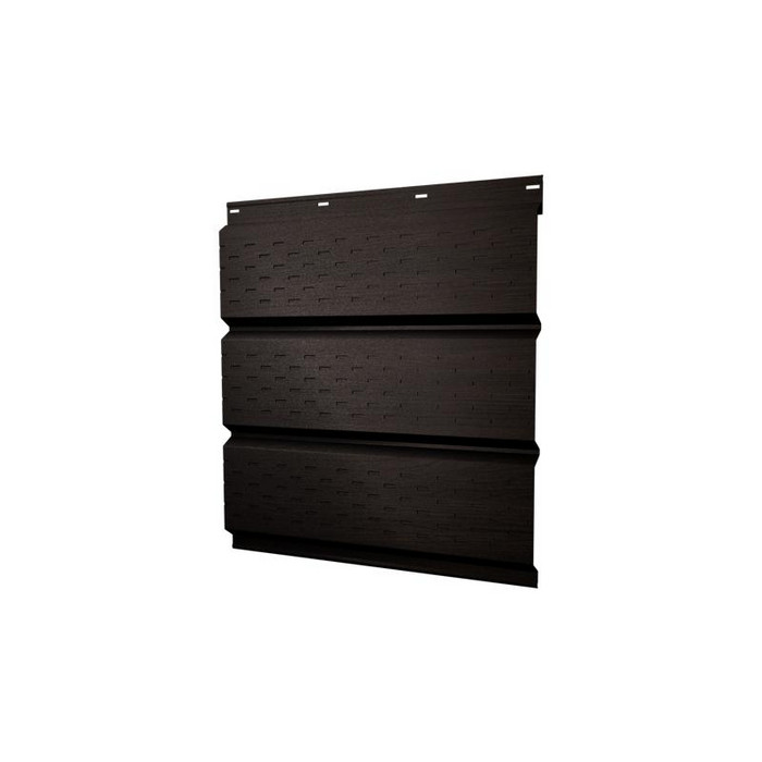 Софит металлический полная перфорация 0,45 Print Elite с пленкой Coffee Wood